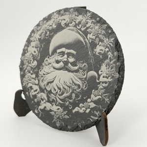 Schiefer Untersetzer „Santa Claus“