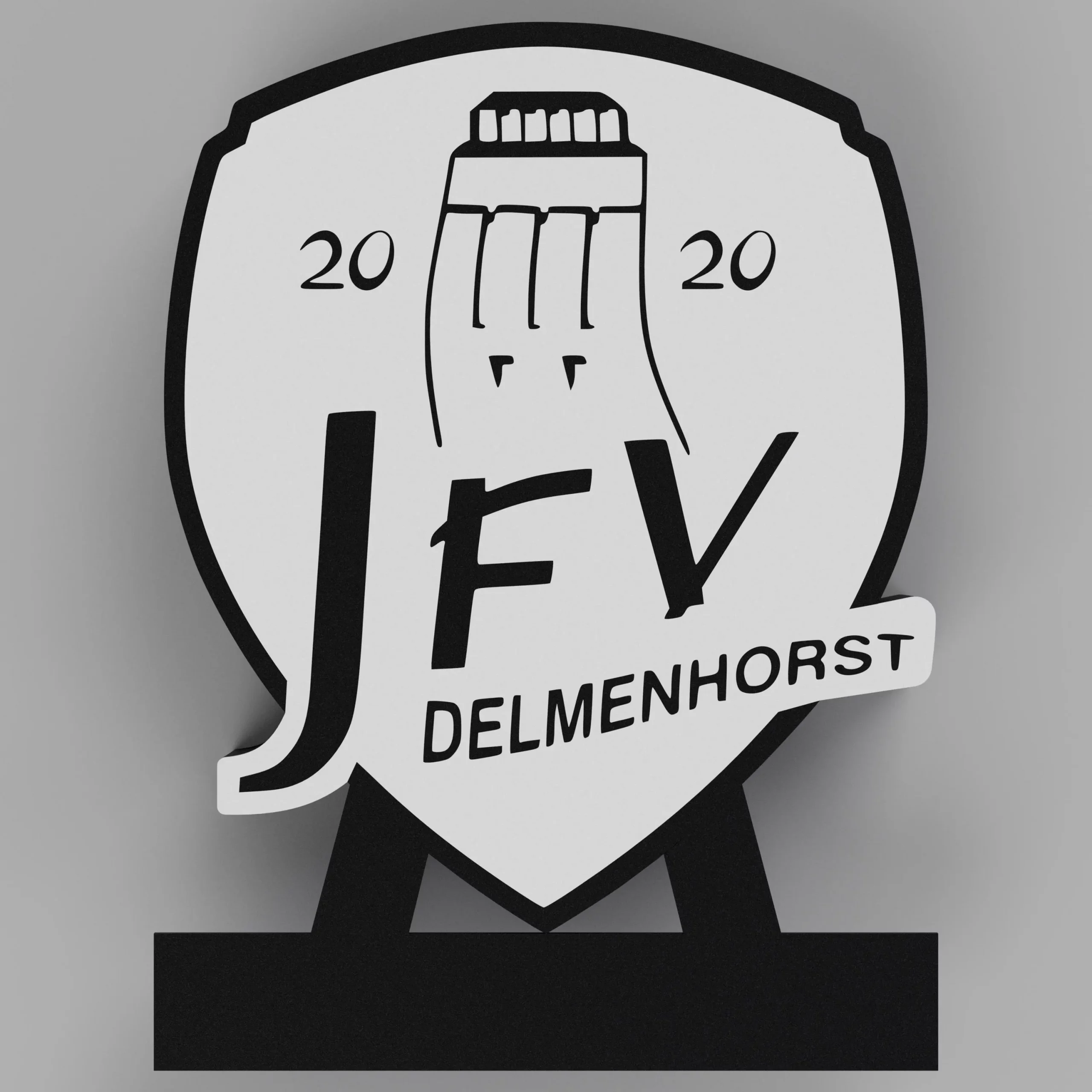 Einzigartige LED-Leuchte mit eigenem Wappen – Individuell im 3D-Druck gefertigt