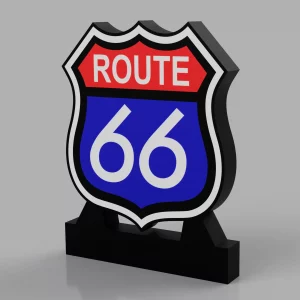 Route 66 LED-Leuchte – Retro-Charme trifft moderne Technik