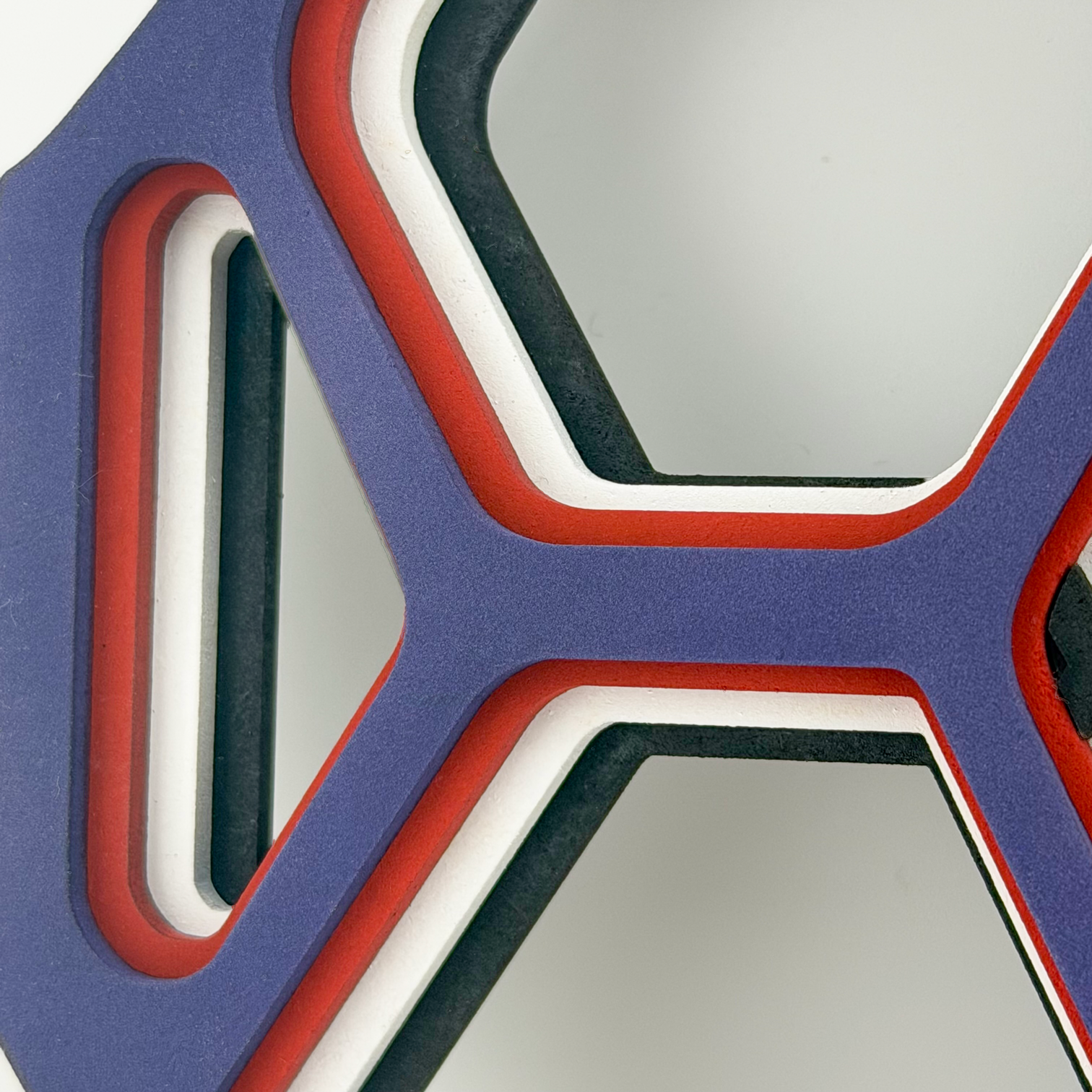 🕒 Moderne Wanduhr im geometrischen Design – 4-lagig & lasergeschnitten – Bild 3