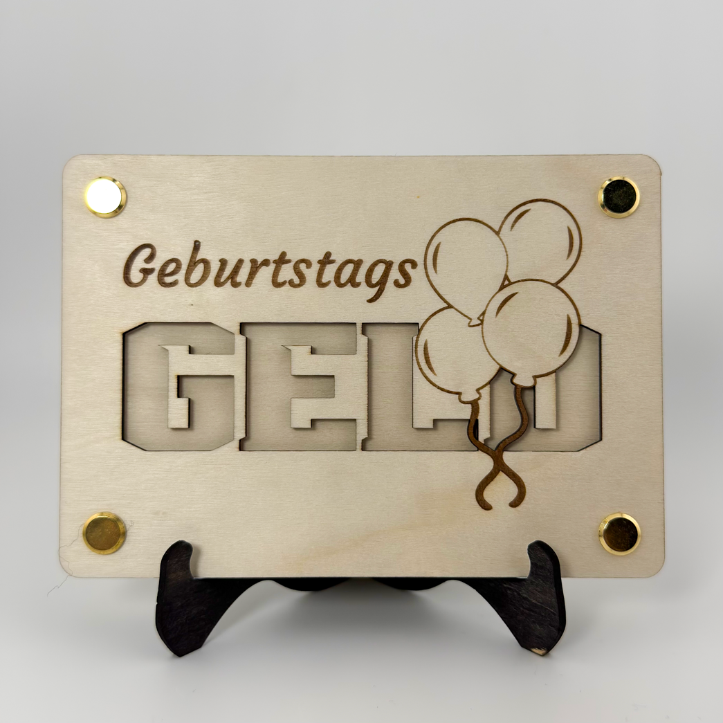 Geldgeschenk aus Holz – Kreative Geschenkidee für viele Anlässe und personalisierbar – Bild 4