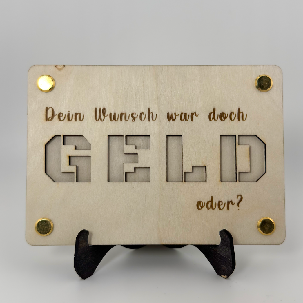 Geldgeschenk aus Holz – Kreative Geschenkidee für viele Anlässe und personalisierbar – Bild 12